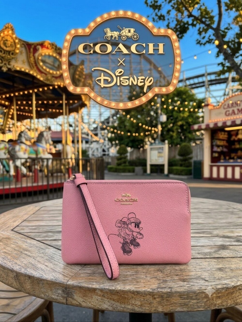 Coach x Disney Minnie Mouse Wristlet